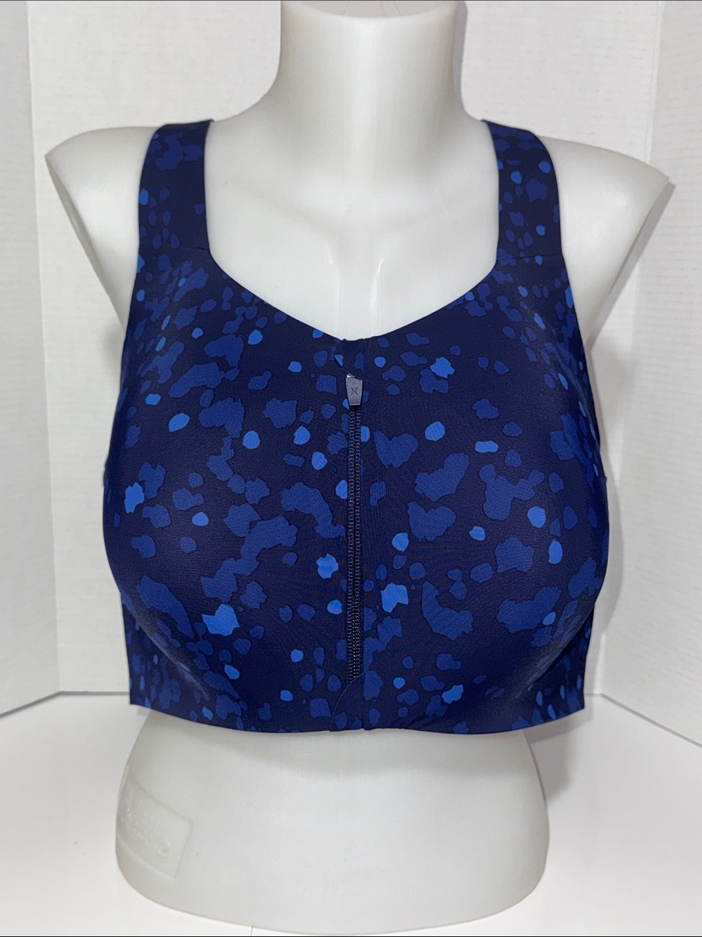 Knix 8++ Women’s Catalyst High-Impact Front-Zip Sports Bra - Navy Blue